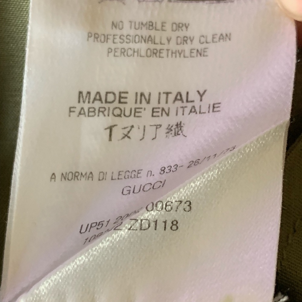 Vintage Gucci Green Trousers - Picture 7 of 7